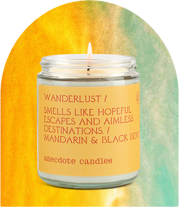 Wanderlust-Kerze / Mandarine & Schwarze Beere